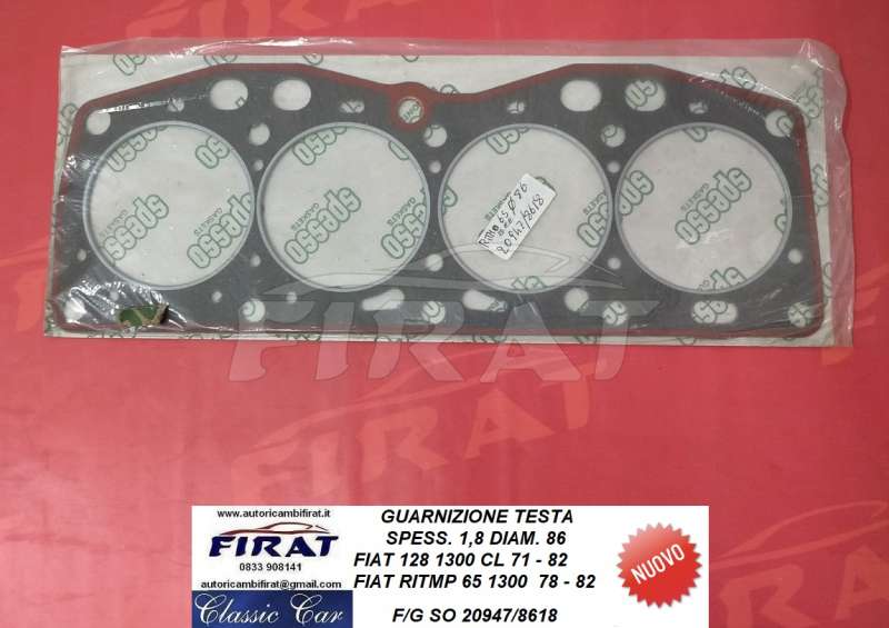 GUARNIZIONE TESTA FIAT 128 1300 - RITMO 1300 (20947/8618)